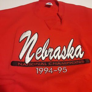 Vintage 90's Russell Athletic Nebraska Cornhuskers Sweatshirt Size L Made in USA